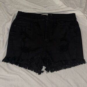 Mudd high rise shortie black shorts
